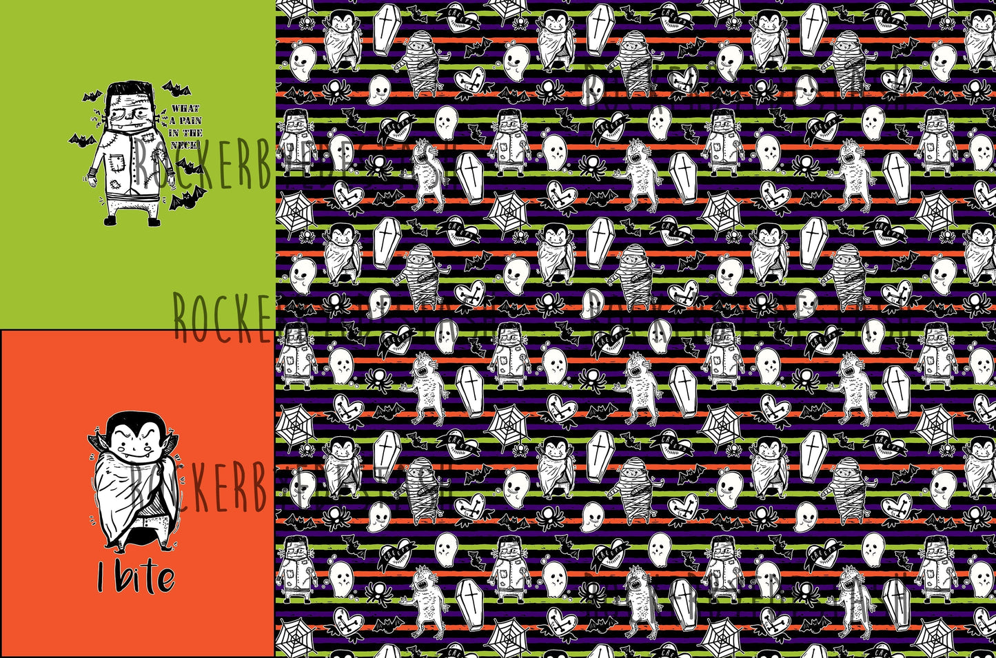 Bamboo Lycra - Round SS Halloween Patriarchy Retail Fabric Round