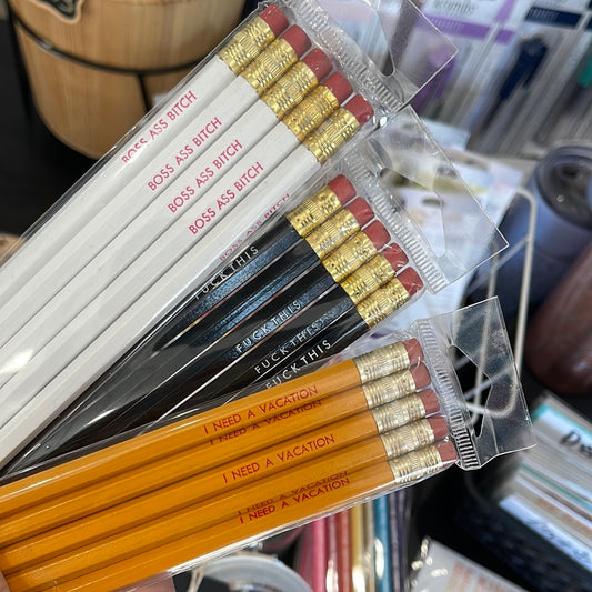 Funny Pencils stationary gift by M.C. Pressure