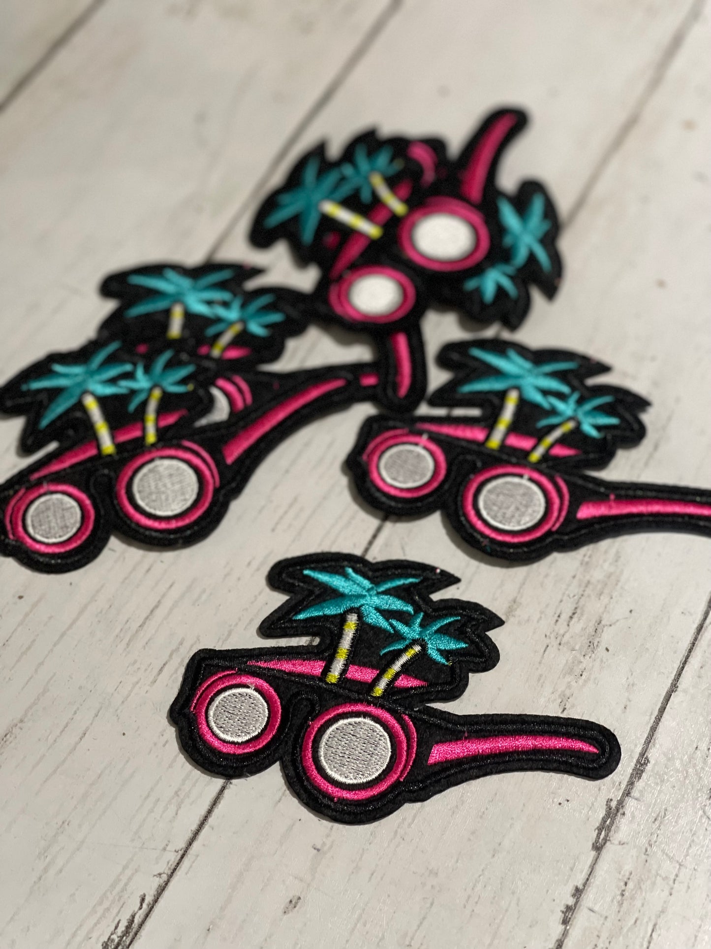 Glasses and palm tree summer patch - retail