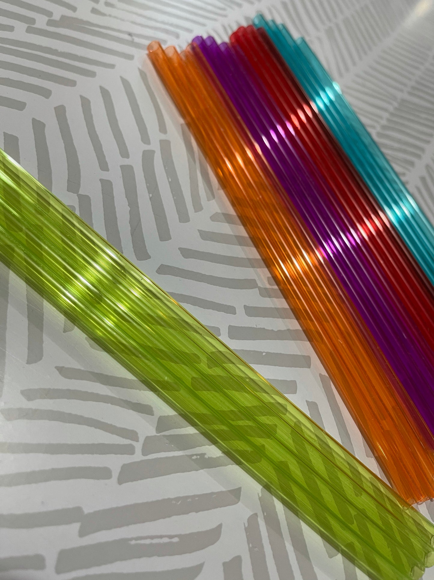 Joie Rainbow Plastic Straws - replacement straws for Roadie Tumblers reusable PET-G & BPA free retail swag