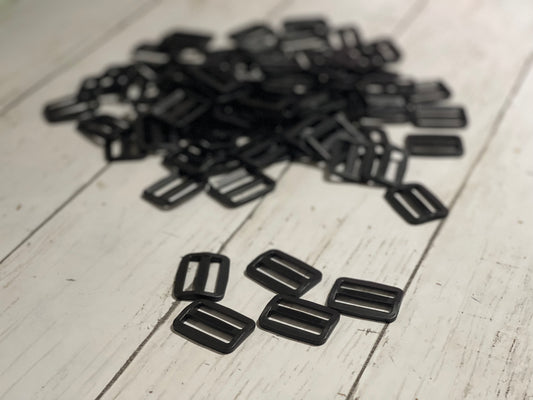 1” plastic buckle slides - set of 5 - retail