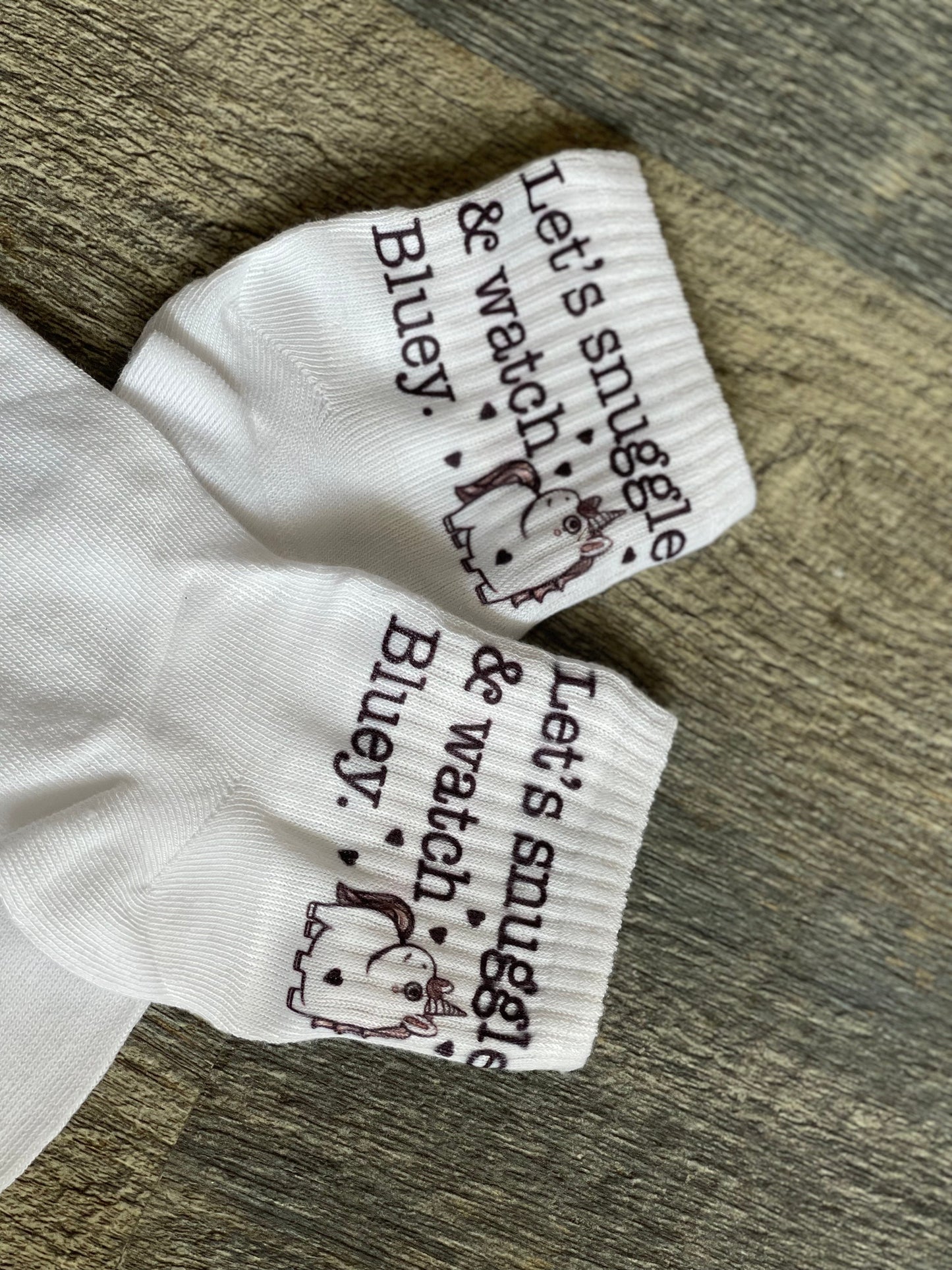 Custom sublimated socks - ankle or crew - choose your design we can print anything! RBD swag gift