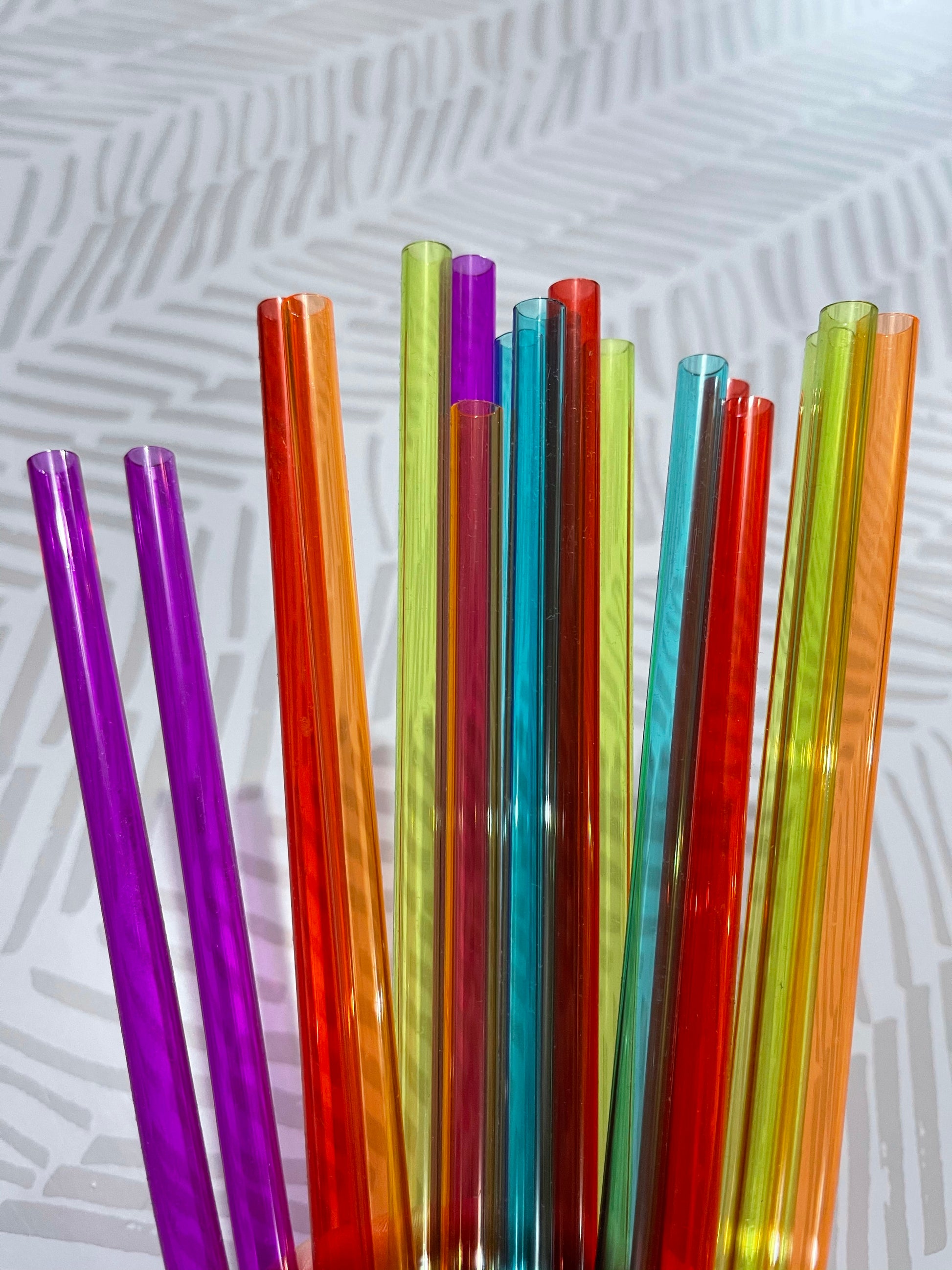 Joie Rainbow Plastic Straws - replacement straws for Roadie