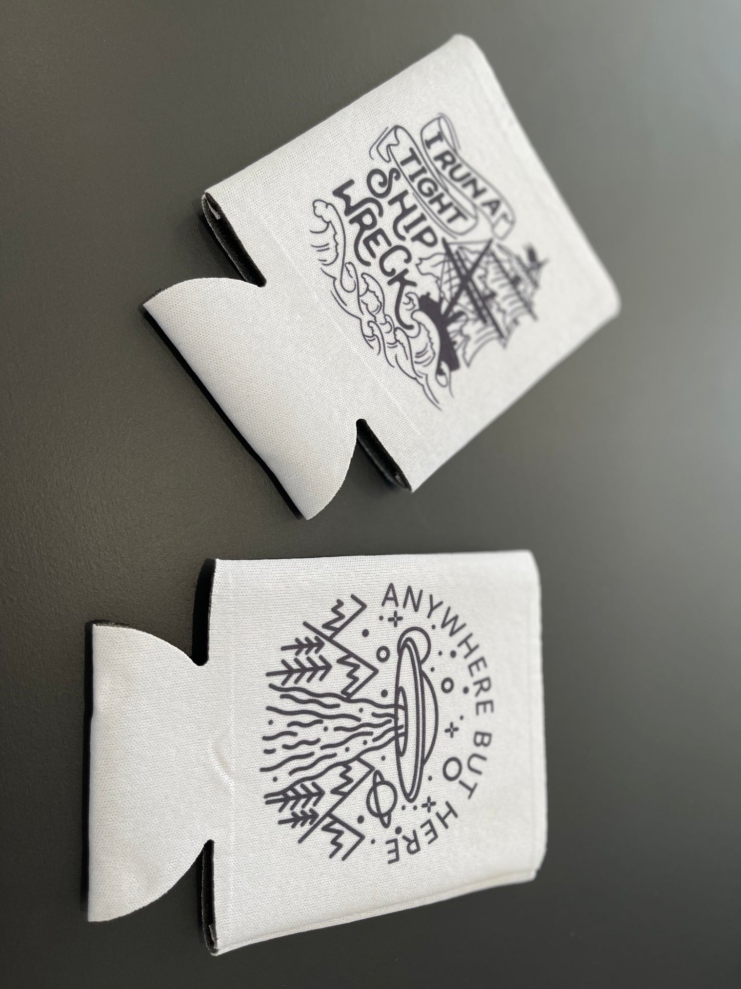 RBD Retail SWAG! Custom White Can Cooler Coozie any design or photo you want!