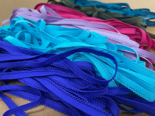 Lingerie elastic picot retail multiple  colors to choose from. Cut continuous