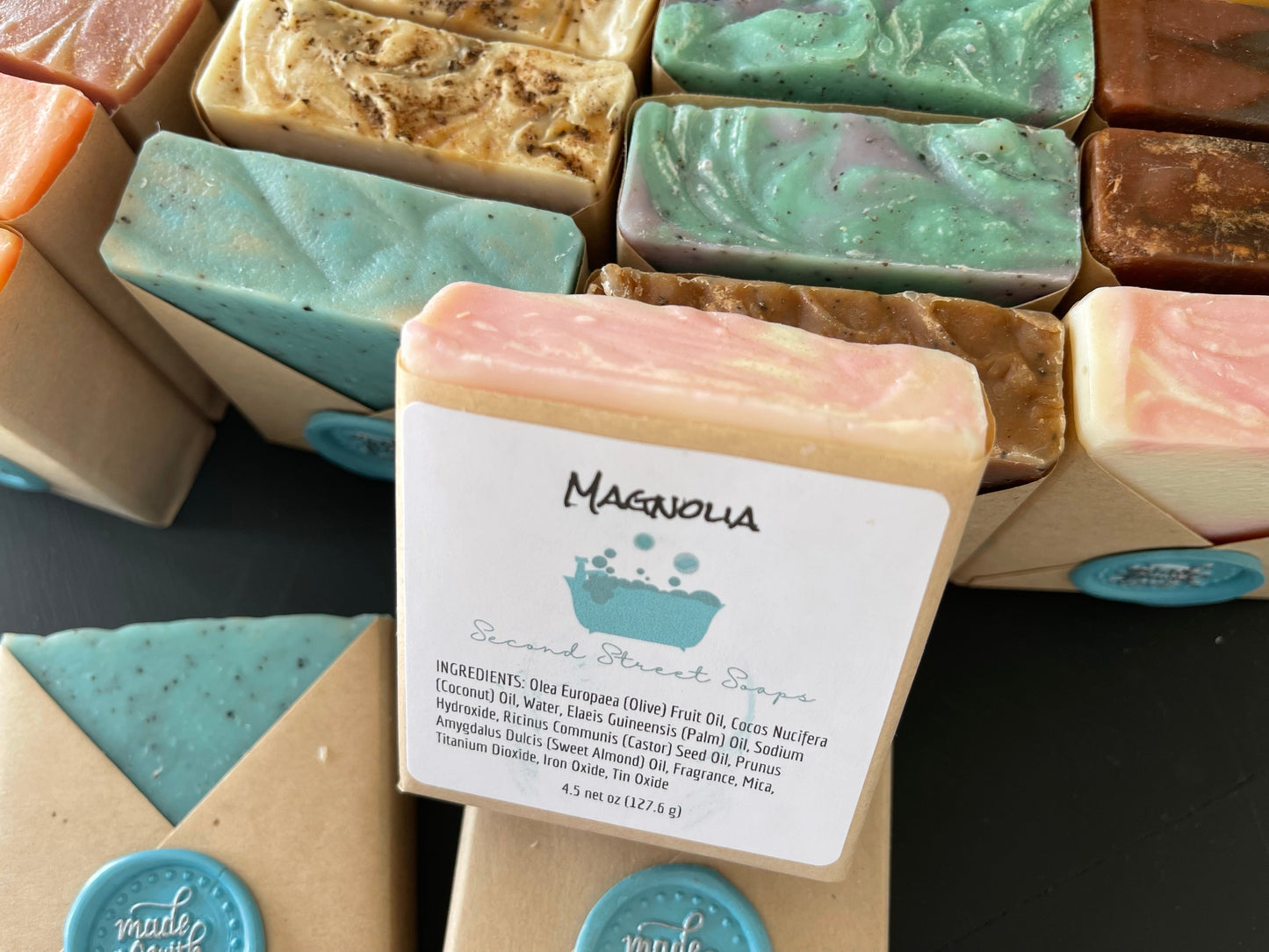 Hand poured bars of soap by Second Street Soap choose your scent