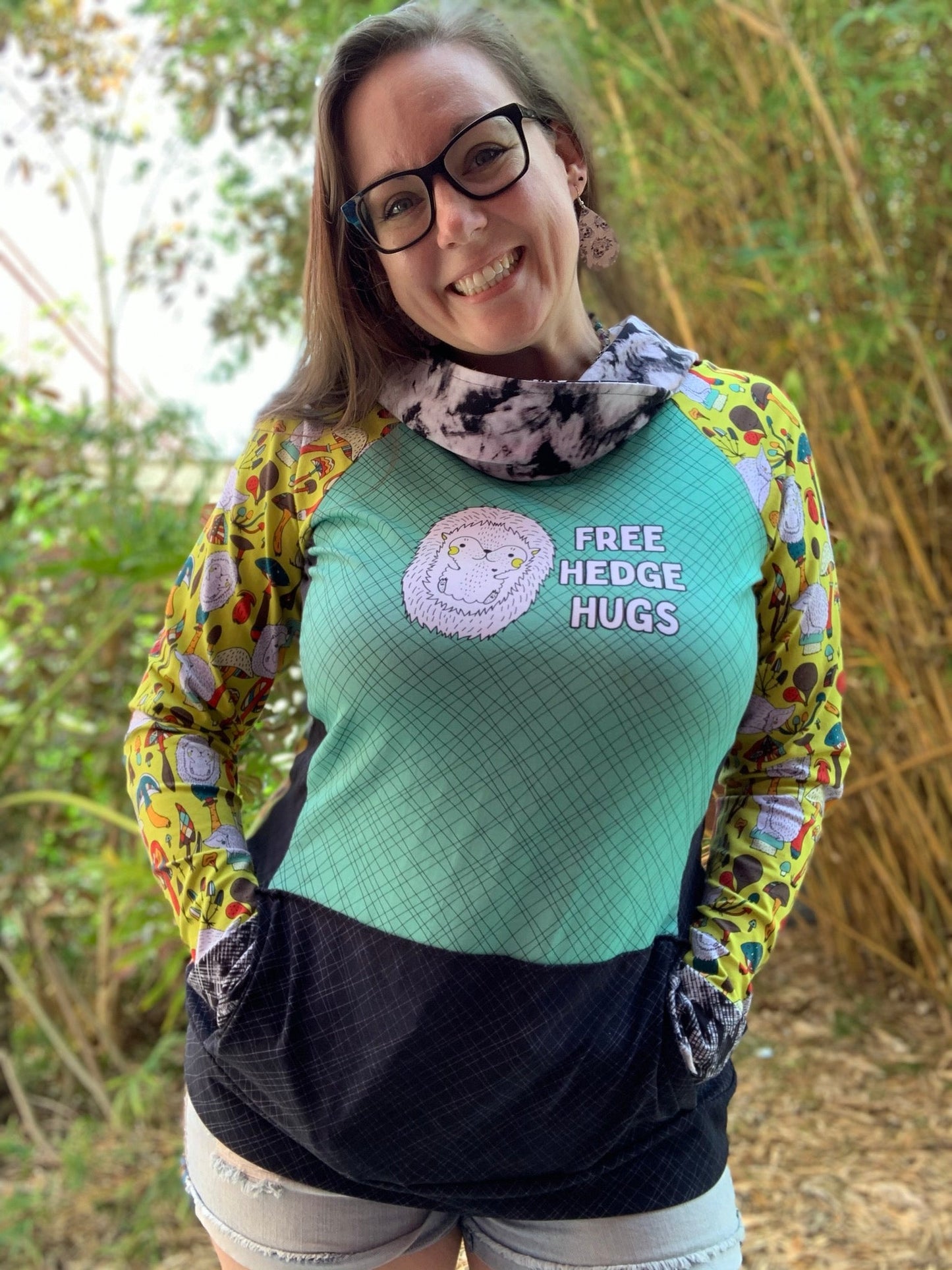 Athletic Sport Lycra - Round OO - Skulls & Shrooms, Magical Forest, New Wilderness & Hedgies - Fabric Retail