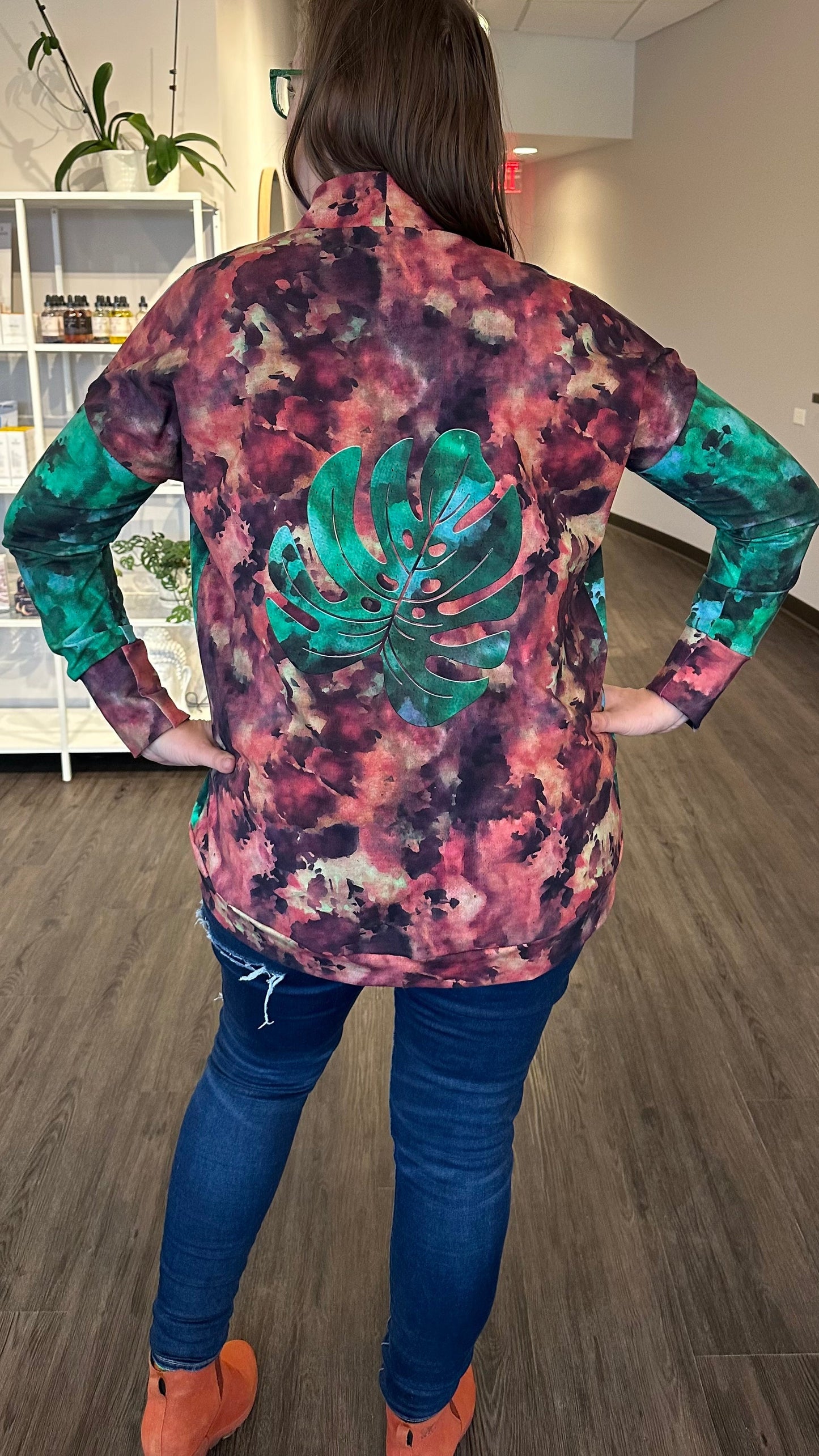 Bamboo Lycra - Ice Dye Prints - Fabric RETAIL Round WW by the yard