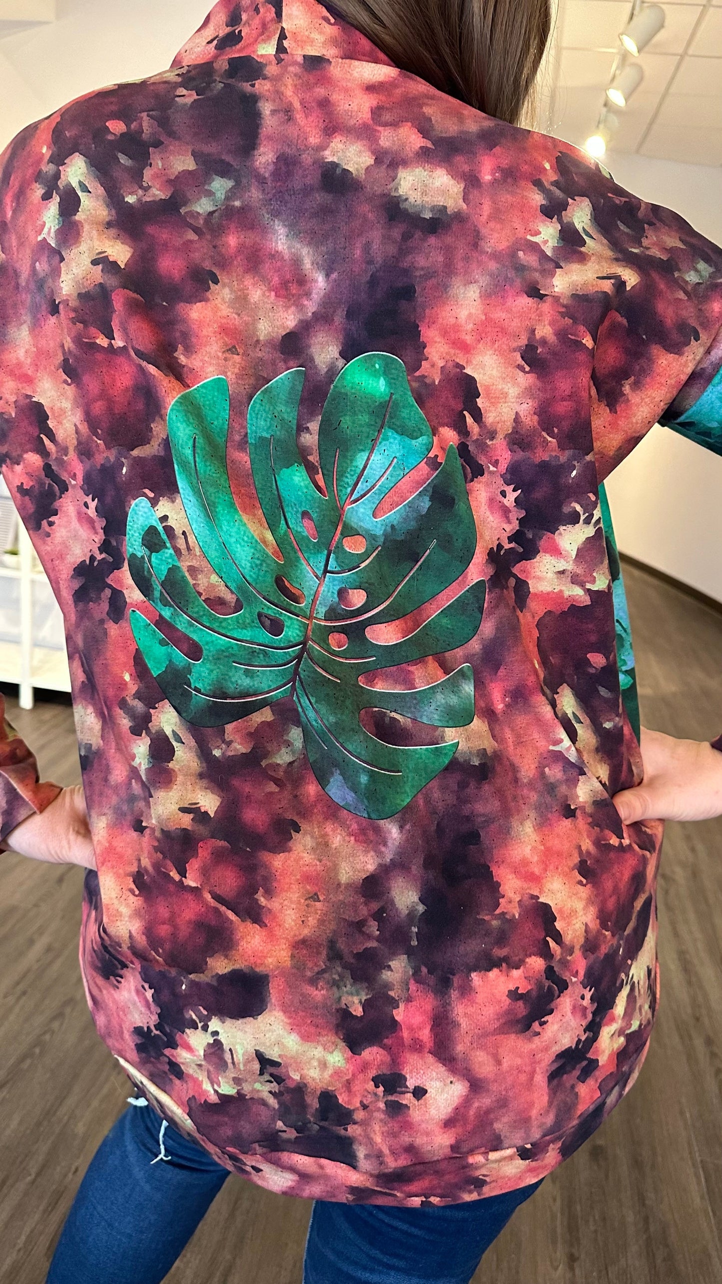 Bamboo Lycra - Ice Dye Prints - Fabric RETAIL Round WW by the yard