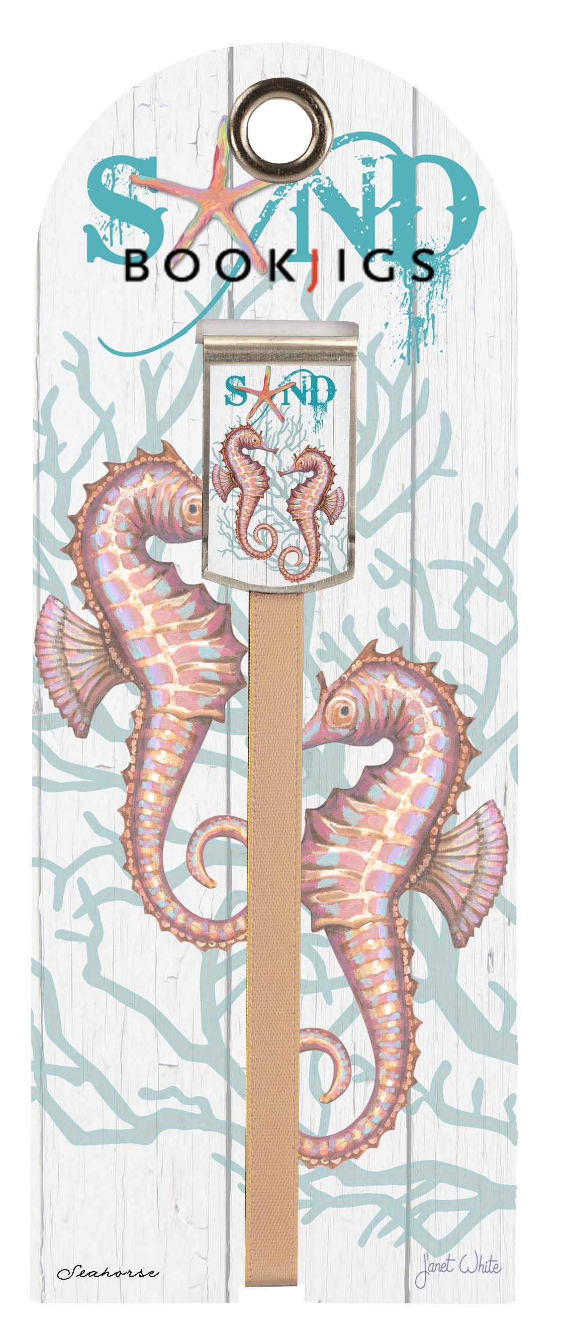 Seahorse- Bookjig by White Ladybug Inc. - book gift