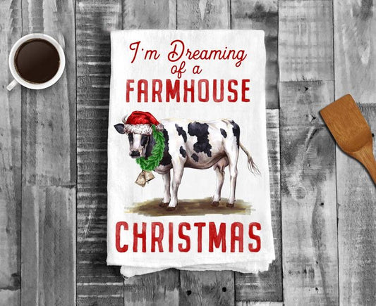 I'm Dreaming of a Farmhouse Christmas, Cotton Tea Towels by Avery Lane Gift