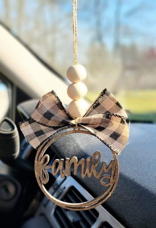Black Plaid Family Charm by BD Lasers, INC. - gift
