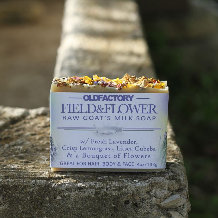 Field & Flower Goats Milk Soap by Old Factory Soap gift