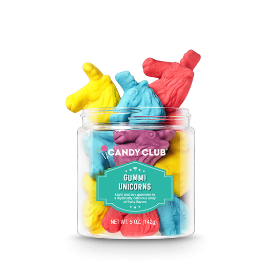 Gummi Unicorns - Candy Club Fruity Marshmallow Gummy - Retail Swag candy