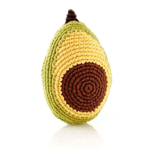Avocado Rattle by Pebble Baby Gift