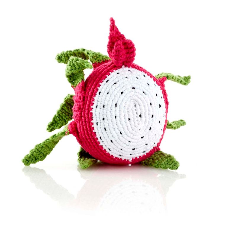 Dragonfruit Rattle by Pebble baby toy gift
