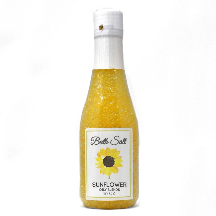 Sunflower, Unicorn or Ocean Breeze 10oz Bath Salt by Oily Blends LLC gift