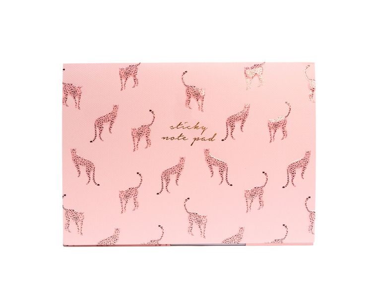 Pink Leopard Sticky Note Set Gift