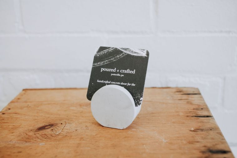 Concrete Business Card/Photo Holder - retail swag