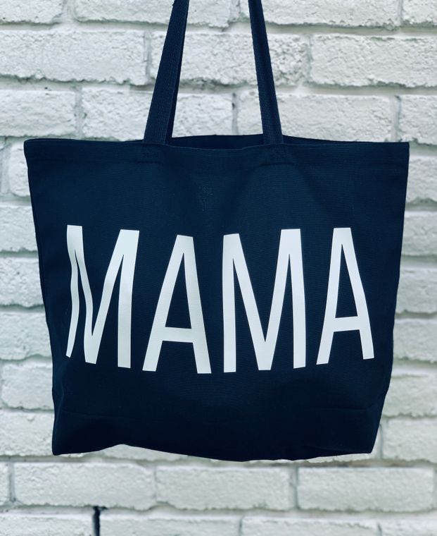 Mama mom mother Black and White BIG Tote by Hannah Amazon Baby Wear Gift