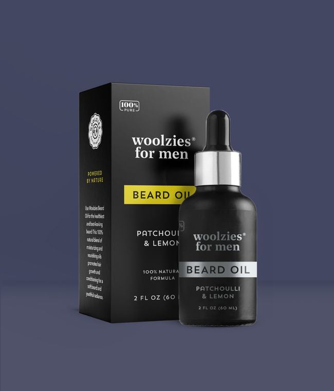 Men's Beard Oil Patchouli & Lemon 2oz by Woolzies Home Essentials, Inc. RBD swag