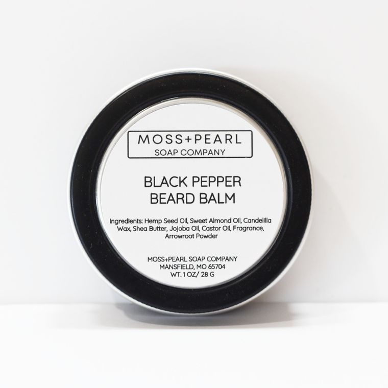 BLACK PEPPER BEARD BALM by Moss+Pearl Soap Company gift