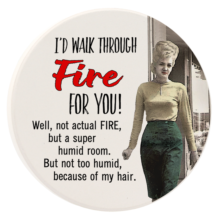 Car Coaster Walk Through Fire by Tipsy Coasters gift