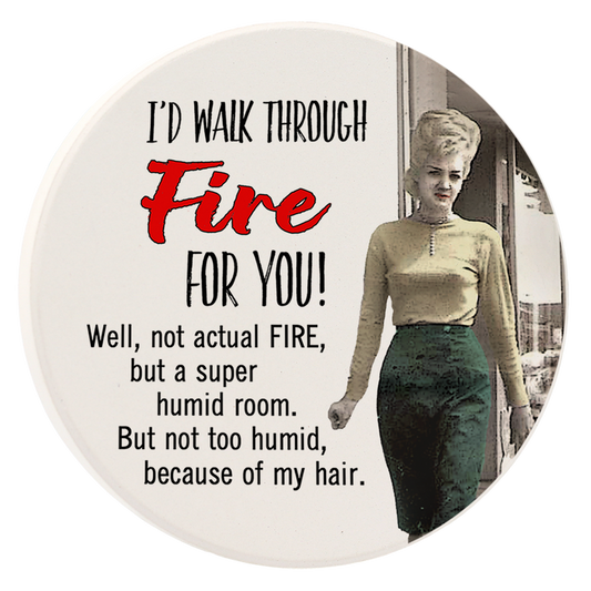 Car Coaster Walk Through Fire by Tipsy Coasters gift