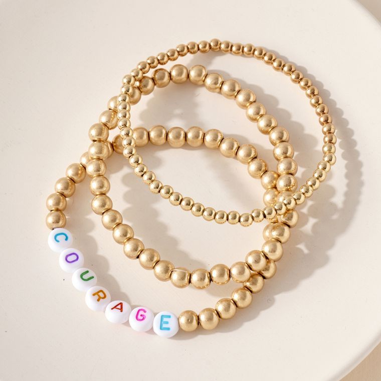 WG  COURAGE Beaded Bracelet Set by Avenue Zoe gift