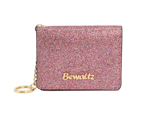 Pink Mia Glitter Keychain Wallets