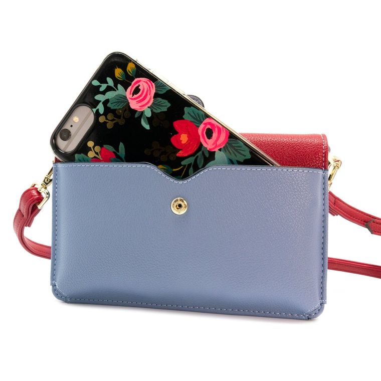 Bella Crossbody Phone Wallet Light Pink & Mint Gift