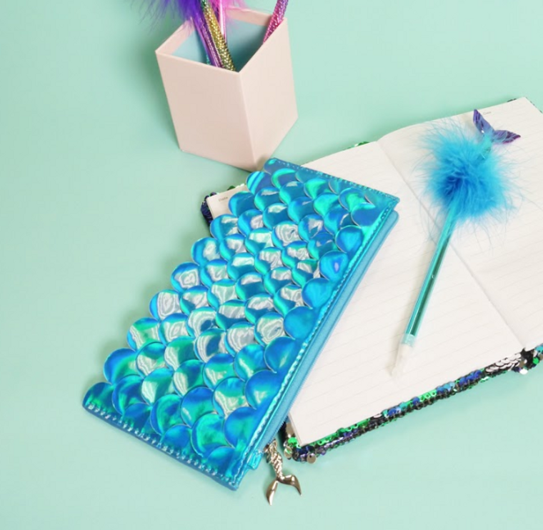 Holographic Scales Pencil Pouch - gift