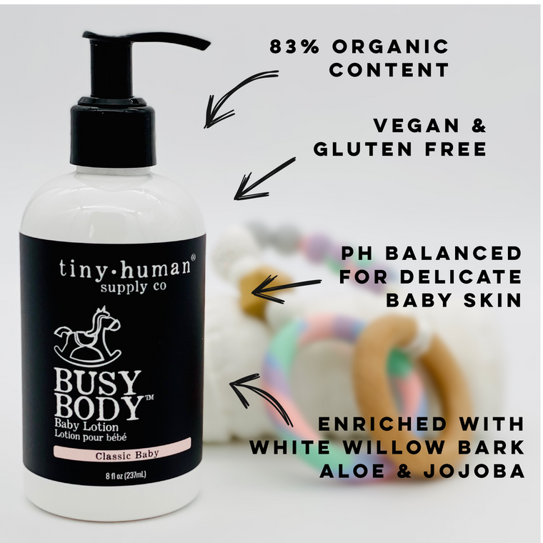 NEW SCENTS! Busy Body Baby Lotion 8oz