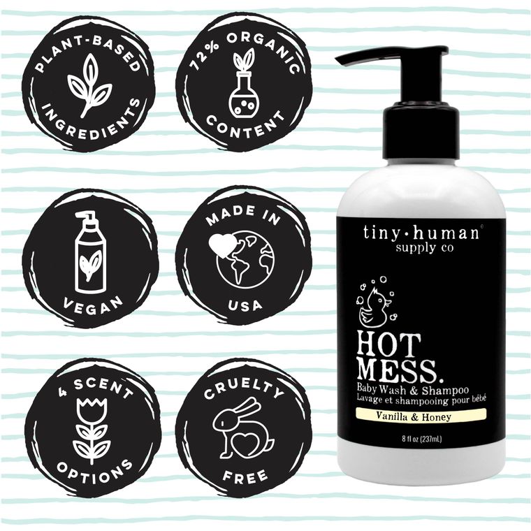 Lavender and Chamomille Hot Mess Shampoo & Baby Wash 8oz