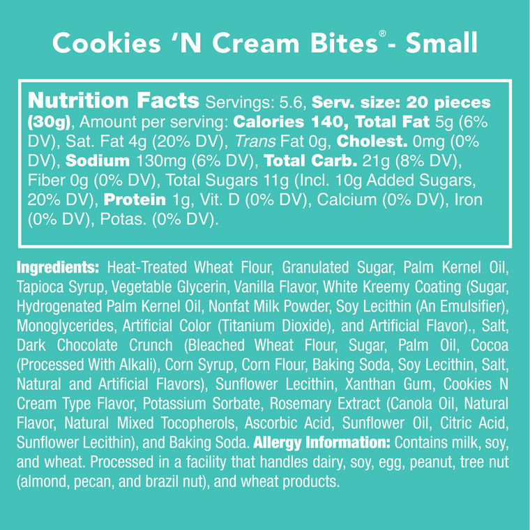 Cookies 'N Cream Bites - Retail Swag candy