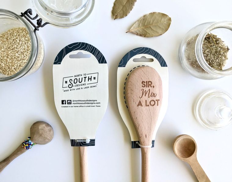Let' Give Them Something To Taco' Bout Wooden Spoon by North To South Designs gift