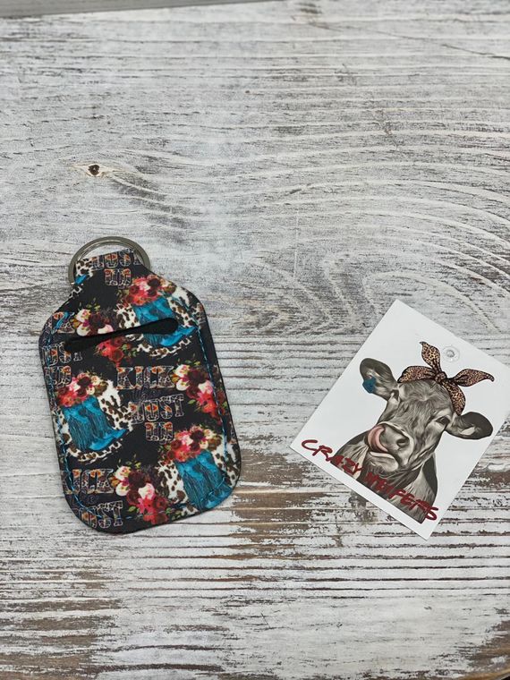Kick The Dust Up  Neoprene Hand Sanitizer Holders by Crazy Heifers Wholesale, LLC Gift