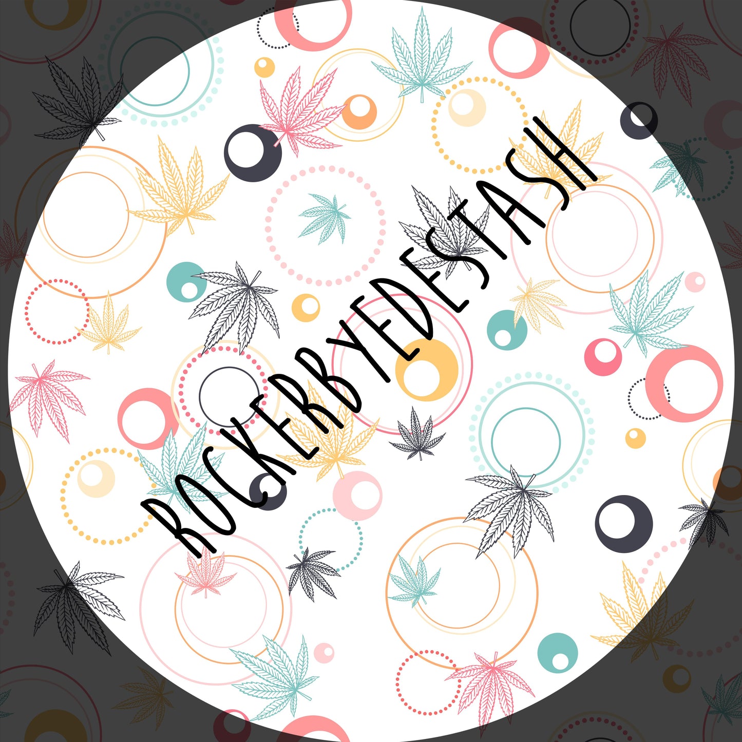 Minky Fabric - Retail - Round GG - Retro Flash Round