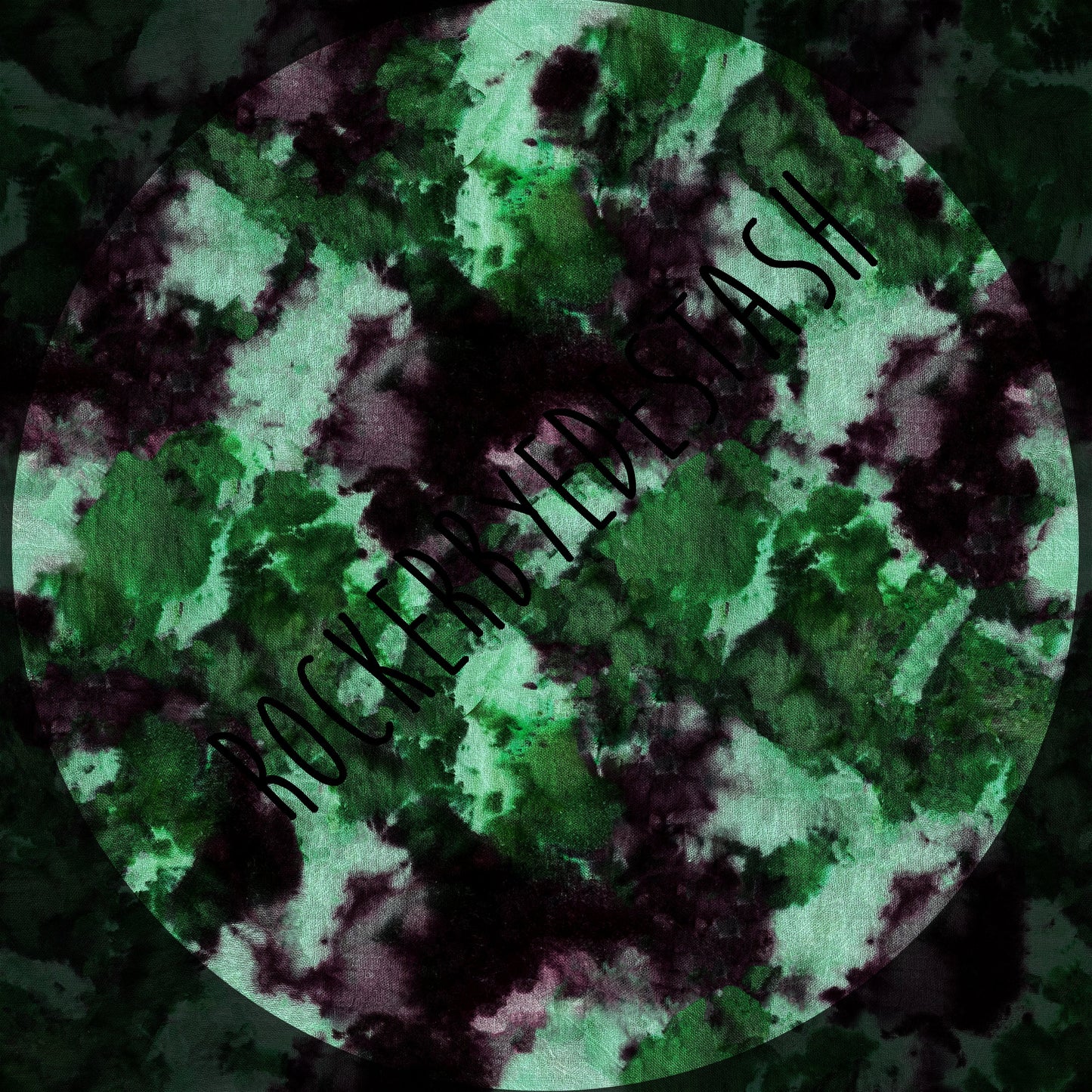 Bamboo Lycra - Ice Dye Prints - Fabric RETAIL Round WW by the yard