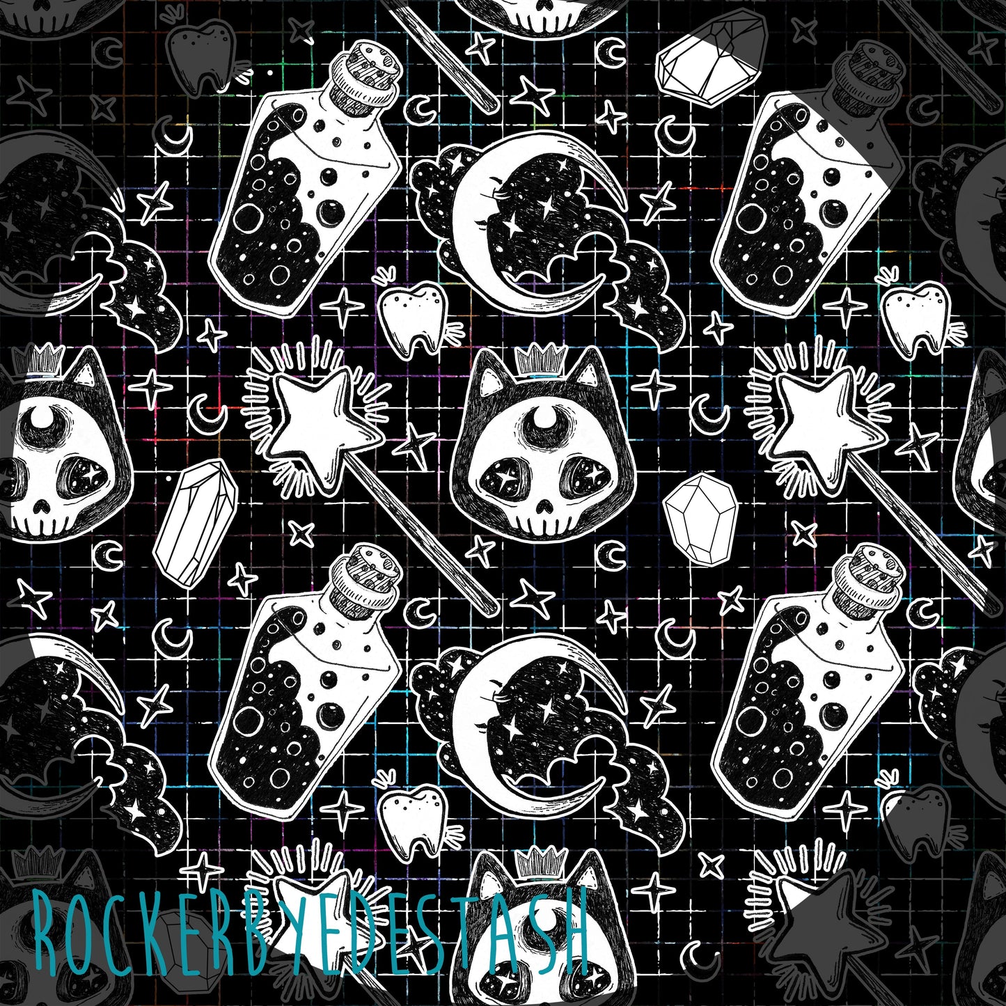 Squish - Round XX Fishnet & Lace Retail fabric yardage