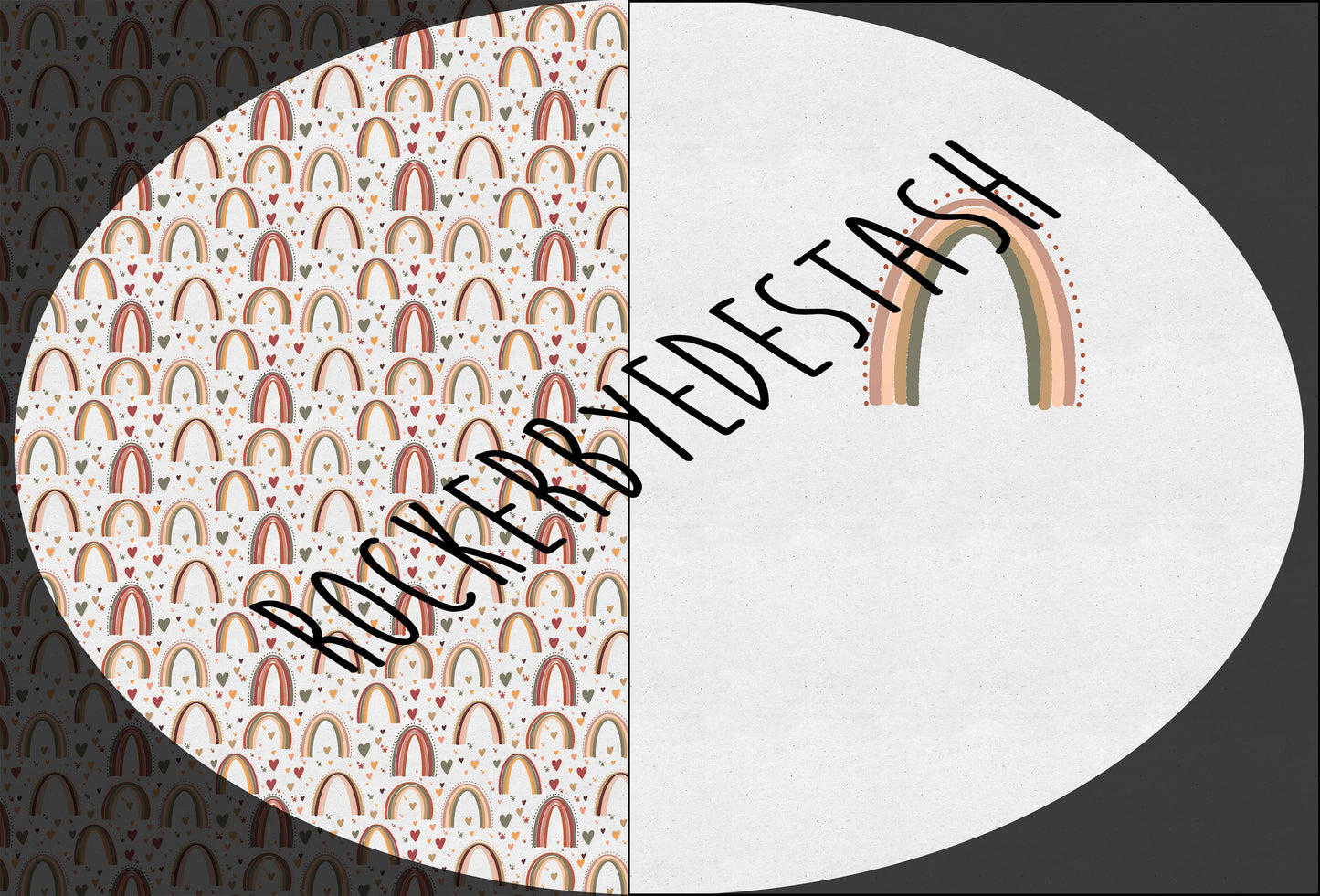 Bamboo Lycra - Round FF - all main prints and FH sets are listed here - monstera skulls, powder rainbow, neutral skulls, hearts, rainbows and more! Retail