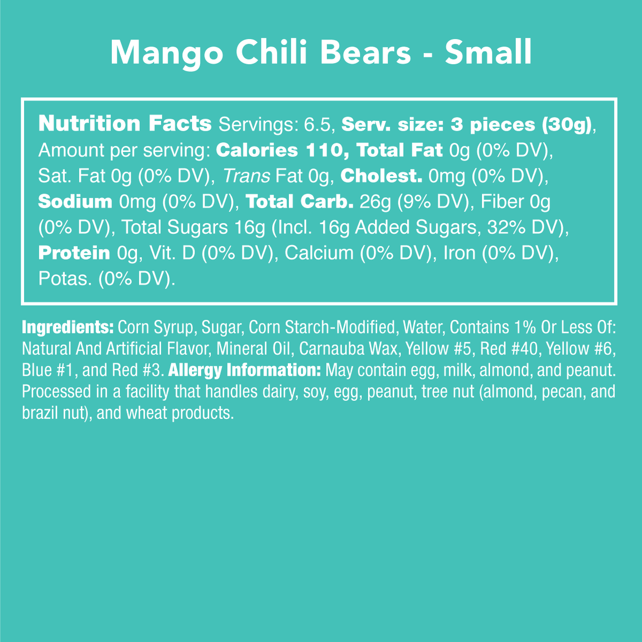 Mango Chili Bears Candy - Retail Swag candy