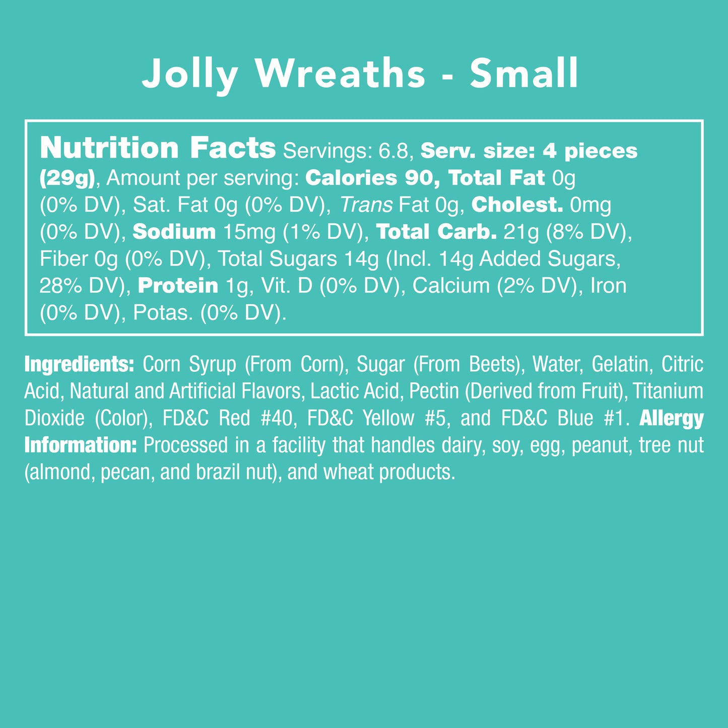 Jolly Wreaths - Candy Club Gummy Rings - Retail Swag candy
