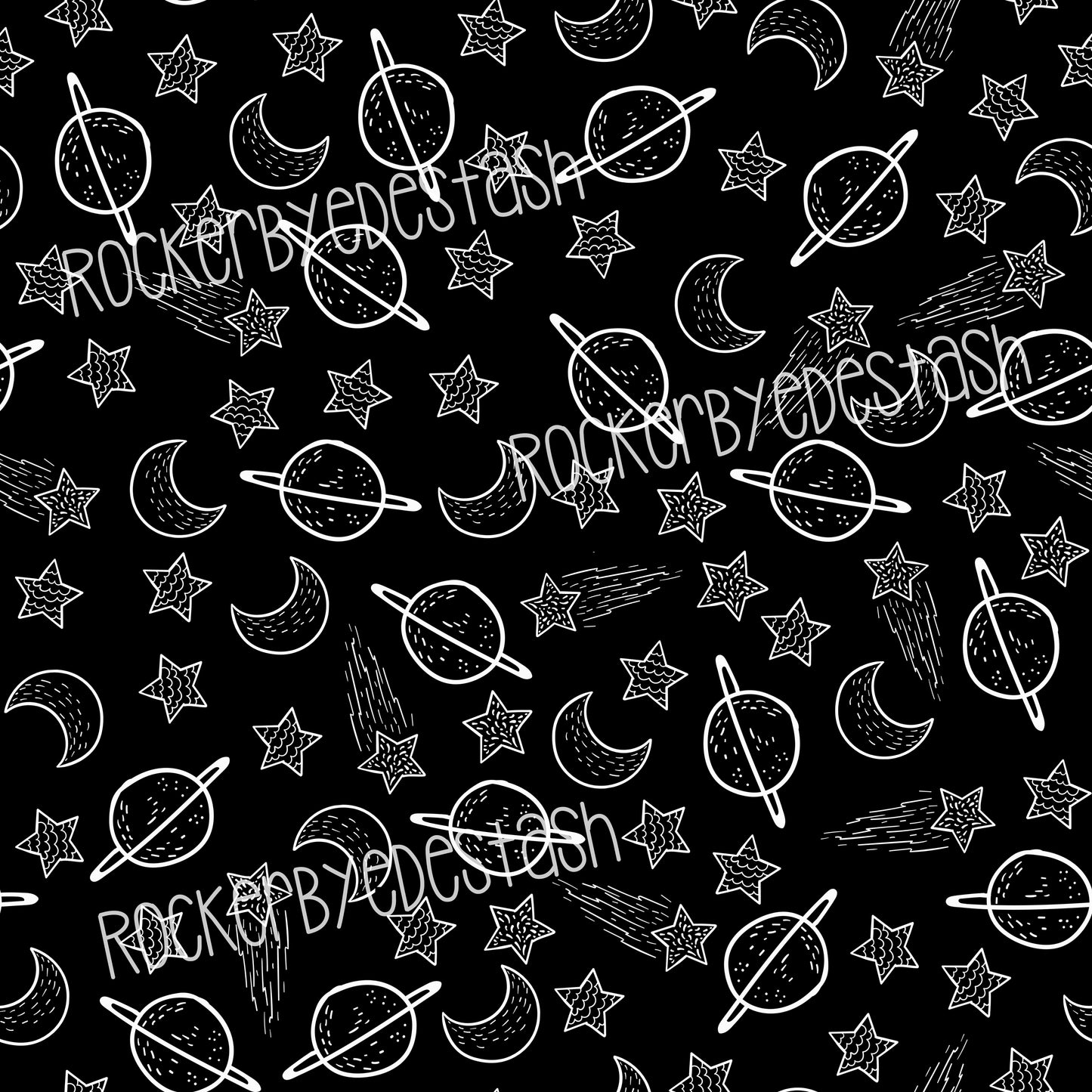 French Terry ACCENT prints - Retail -  1 yard per quantity Coordinate designs Black and white
