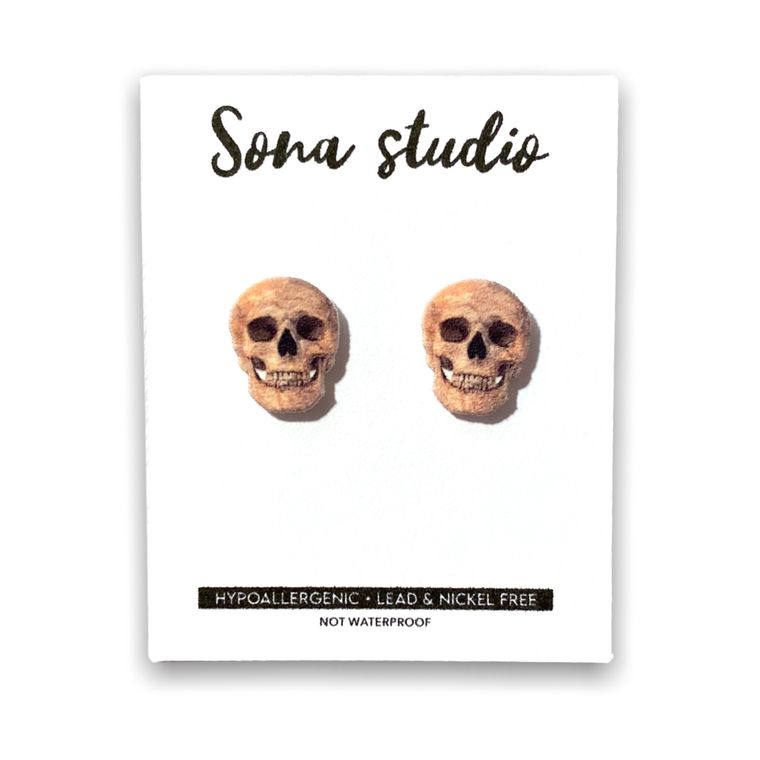 Skull Earrings by Sona Studio - jewelry gift