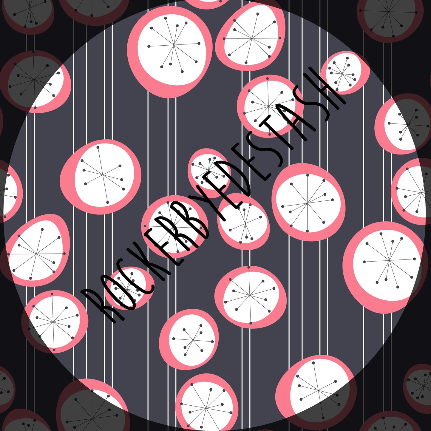 Minky Fabric - Retail - Round GG - Retro Flash Round
