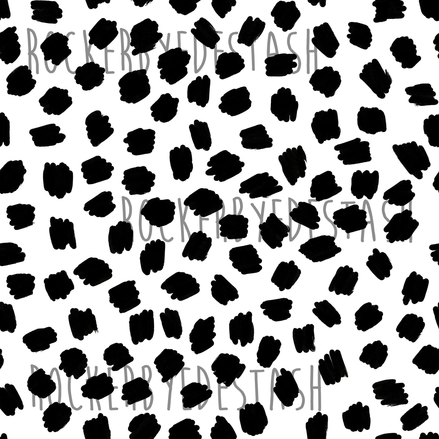 French Terry ACCENT prints - Retail -  1 yard per quantity Coordinate designs Black and white