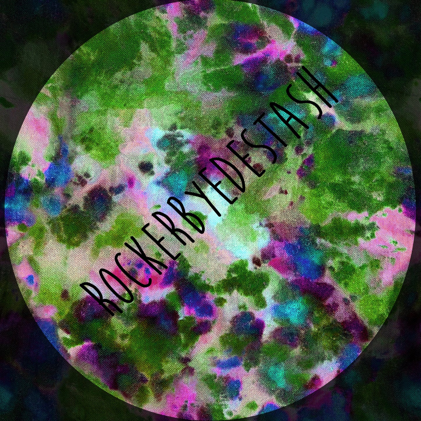 Bamboo Lycra - Ice Dye Prints - Fabric RETAIL Round WW by the yard