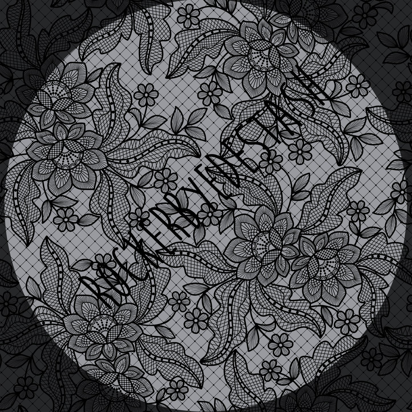 French Terry - Round XX Fishnet & Lace Retail - fabric yardage