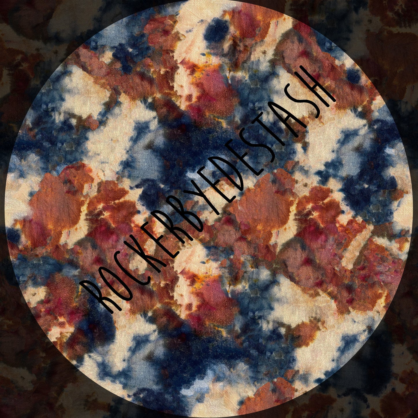 Bamboo Lycra - Ice Dye Prints - Fabric RETAIL Round WW by the yard